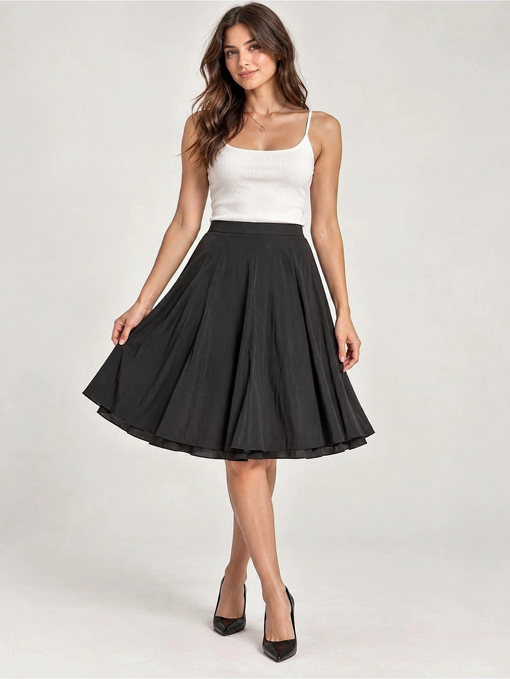 Burberry Uniform Black Pleated Skirt